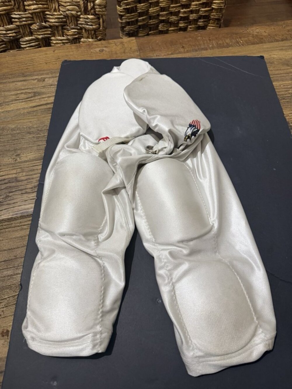 Padded Football Pants White Youth Size XL Used